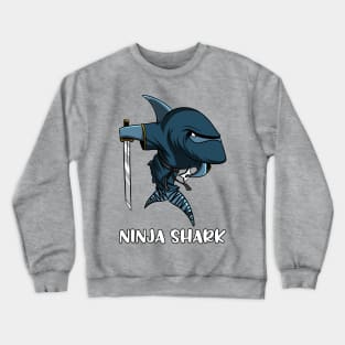 Ninja Shark Samurai Crewneck Sweatshirt